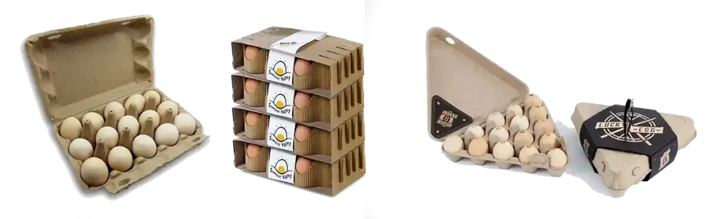 بسته بندی تخم مرغ محلی