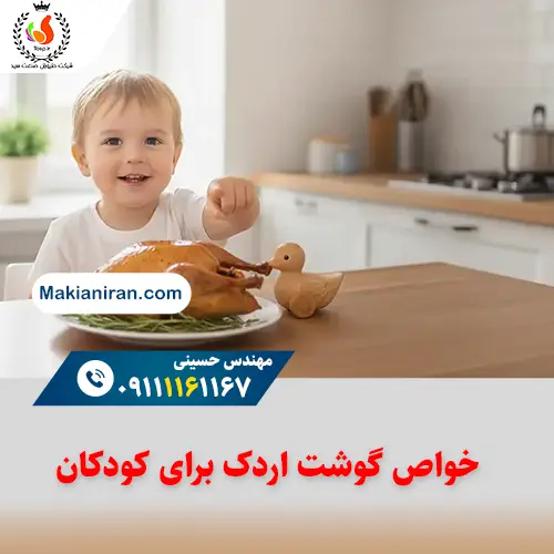 خواص گوشت اردک برای کودکان | ارزش غذایی، مزایا و راهنمای مصرف